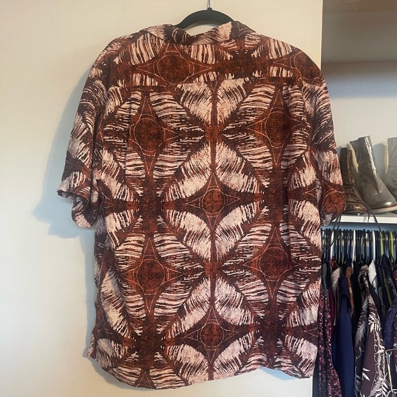 Caribbean Silk Men’s Hawaiian Button Down Shirt sz L - Picture 2 of 8